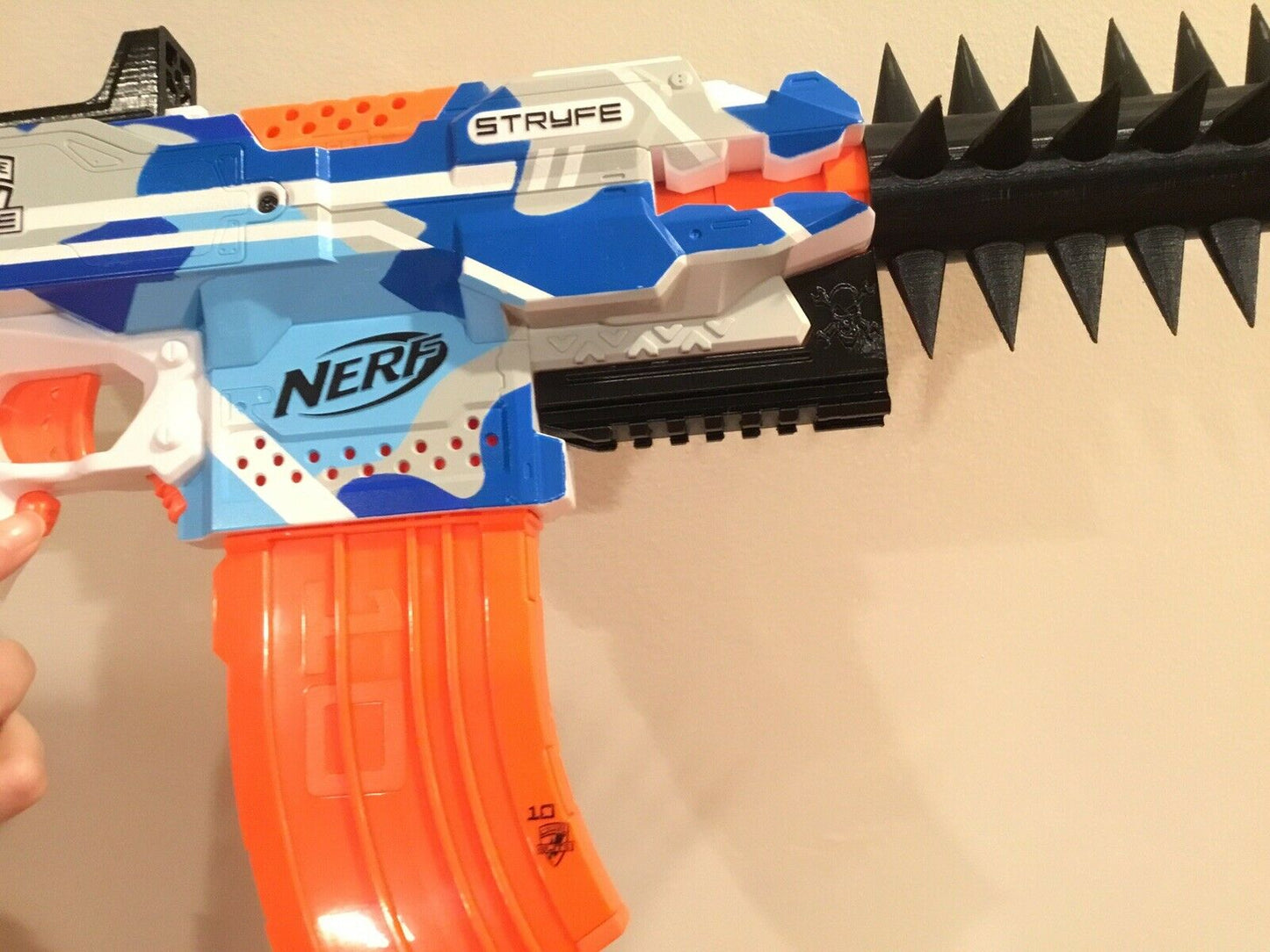 SSWI (Any Color) NERF Compatible Stryfe Lower Picatinny Rail Mod to Nerf Gun