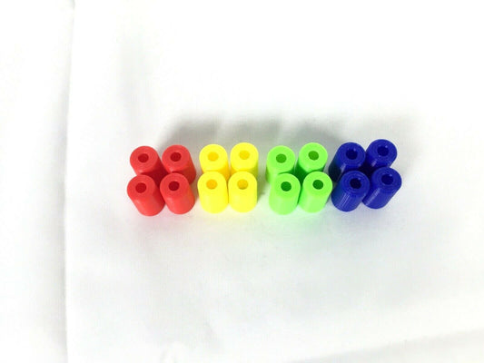 Trouble Game Replacement Pieces Parts 16 Total Yellow Blue Green Red Tokens Pegs