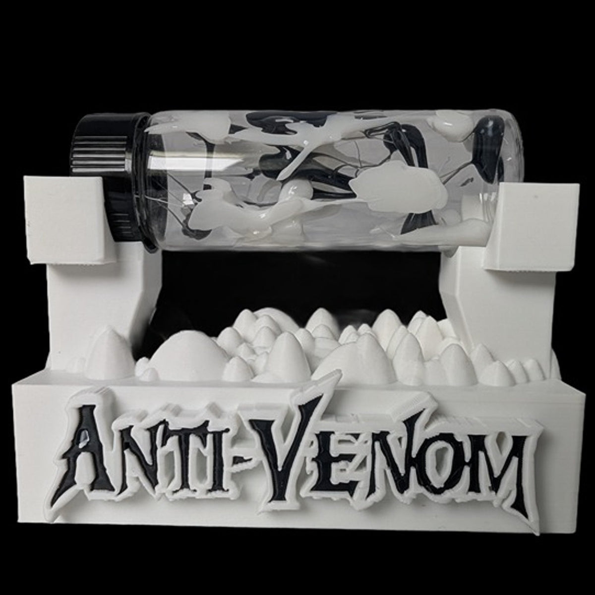Anti-Venom Symbiote V2 Contained in a Glass Vial w/ Custom Display Stand CosPlay
