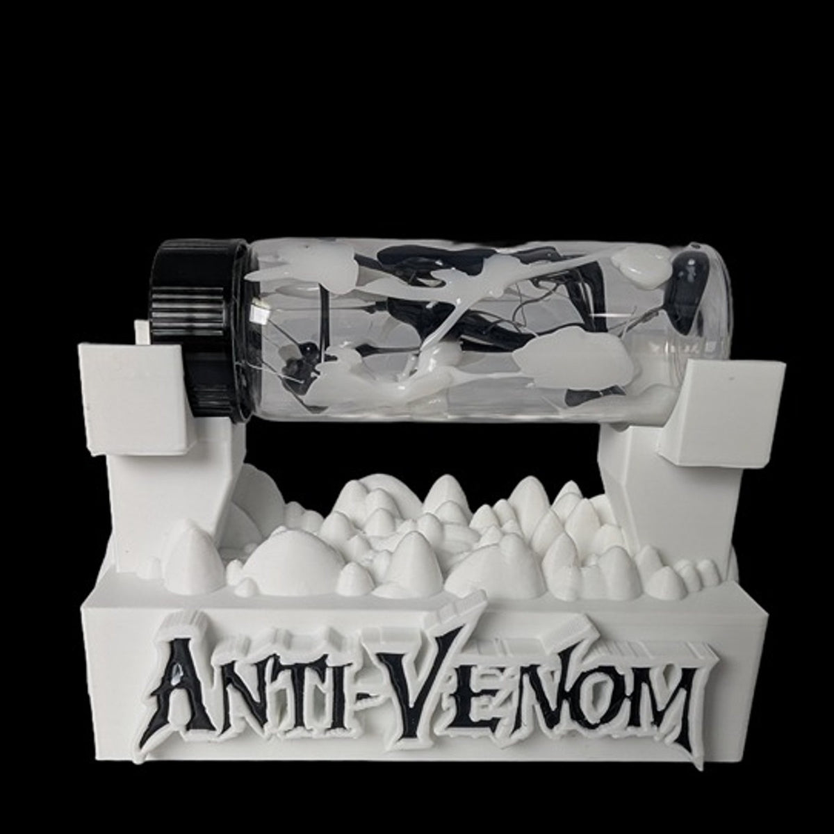 Anti-Venom Symbiote V2 Contained in a Glass Vial w/ Custom Display Stand CosPlay