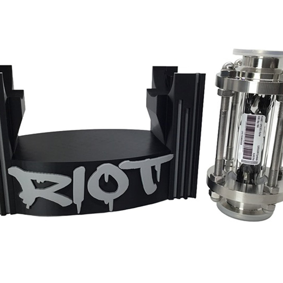 RIOT Symbiote Specimen Containment Vial w/ Custom 3D Display Stand Cosplay Prop