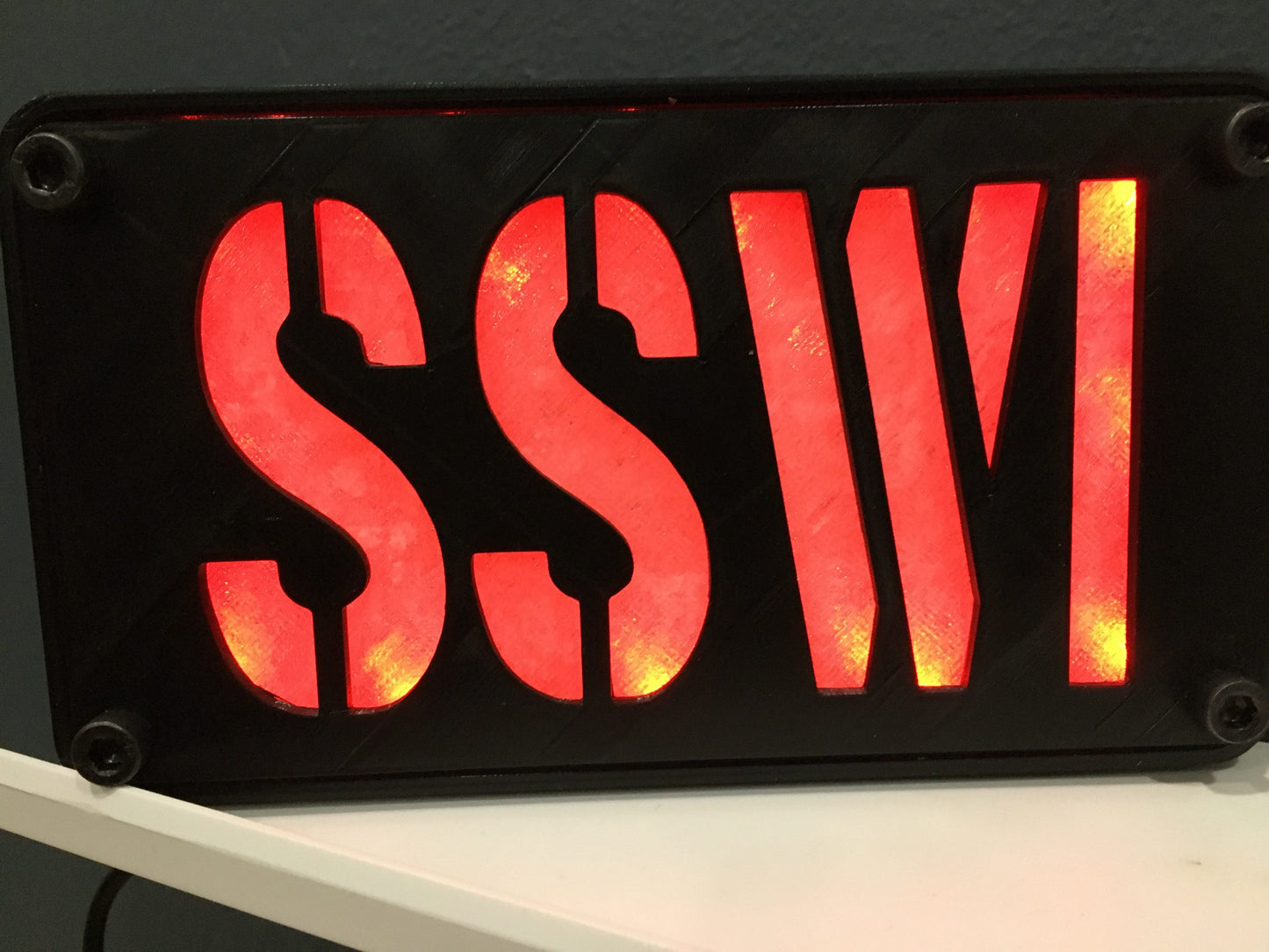 Custom MultiColor LED Wall or Desk Sign With Remote - Add Any Name You Want, USA