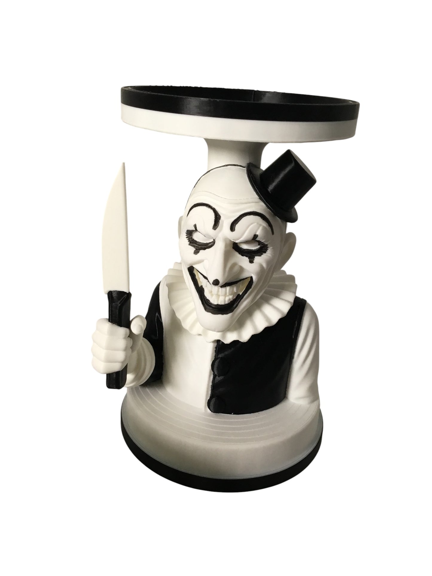 Art The Clown Terrifier 3 Wick Candle or Plant Holder Horror Decor Display Stand