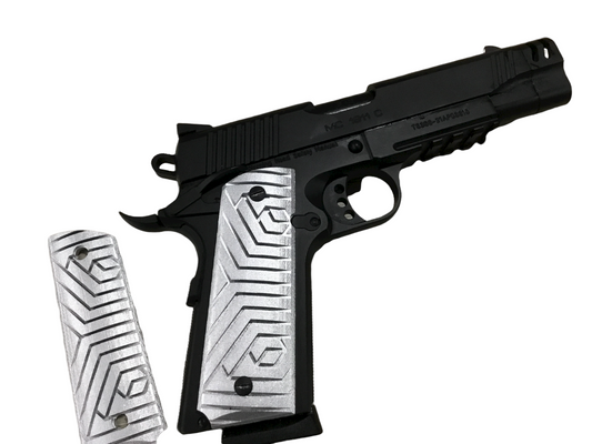 SSWI Full Size 1911 .45acp and Clones Geometric Grips - Any Color - 45Cal Custom