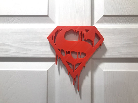 Dripping Superman Door or Wall Display