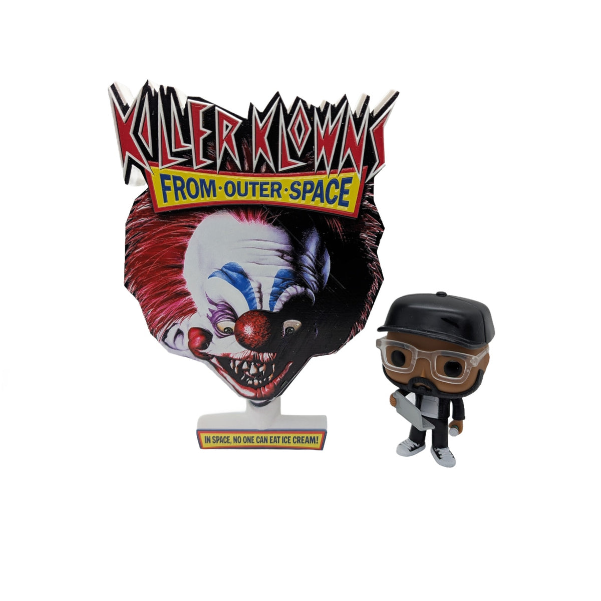New Killer Klowns From Outer Space 9” Raised Ink Custom Display Sign