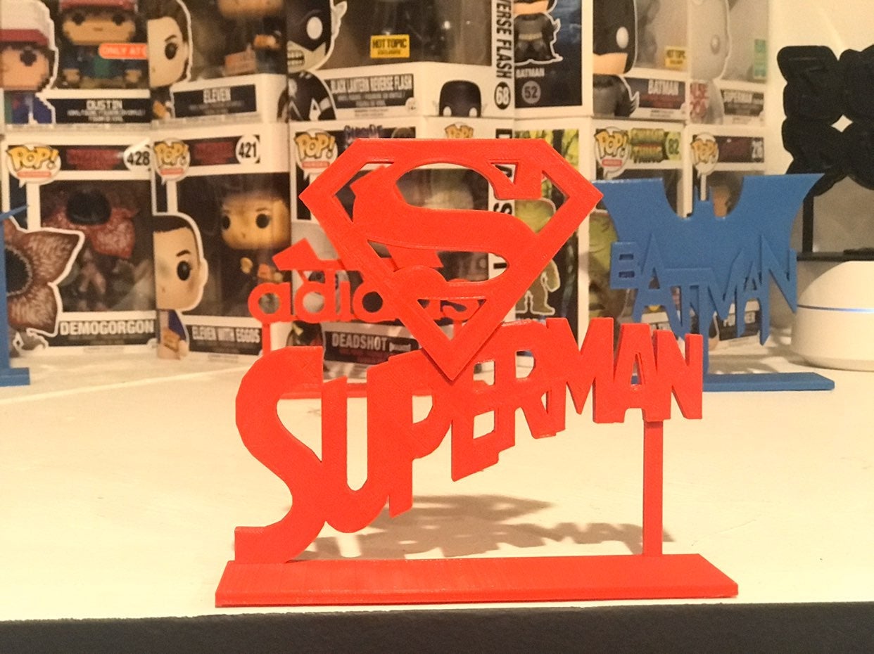 Superman Display Stand Sign