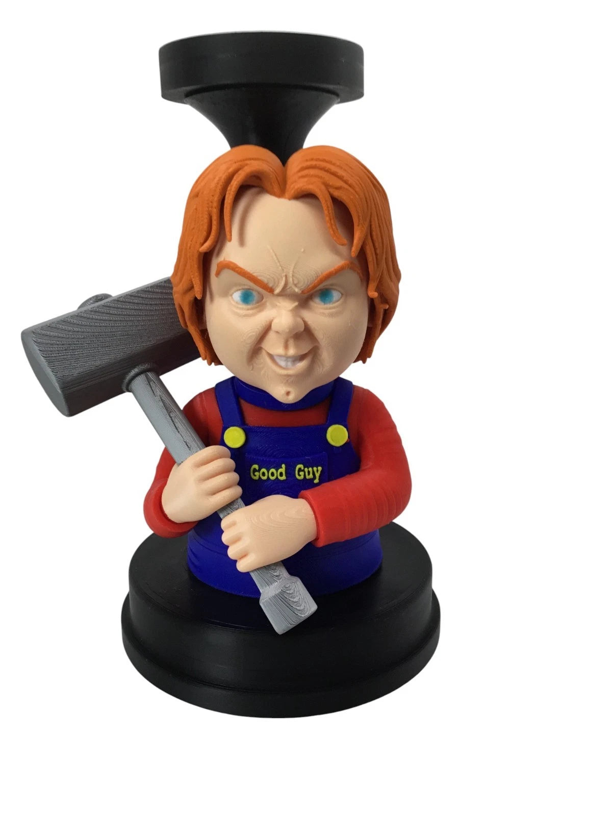 Chucky Child’s Play Candle, Pot, Storage Holder Horror Decor Display Stand 9.25"