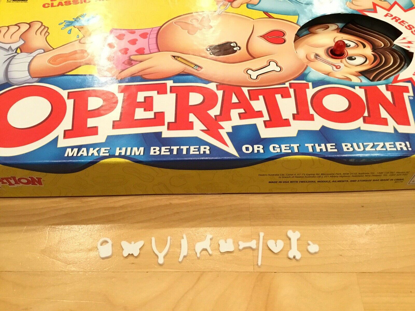 Complete Set of 11 Operation Game Replacement Pieces Parts Toys Ailments Missing