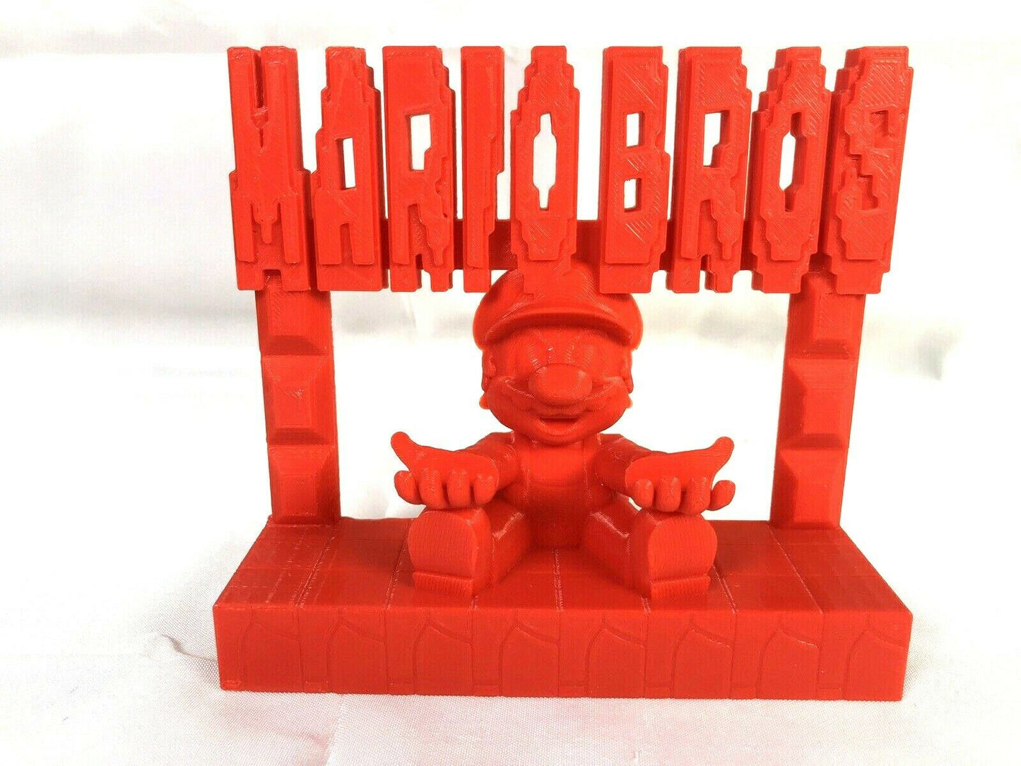 Mario Brothers Display Sign Stand Phone / Pen Holder POP Wobblers Mario Bros