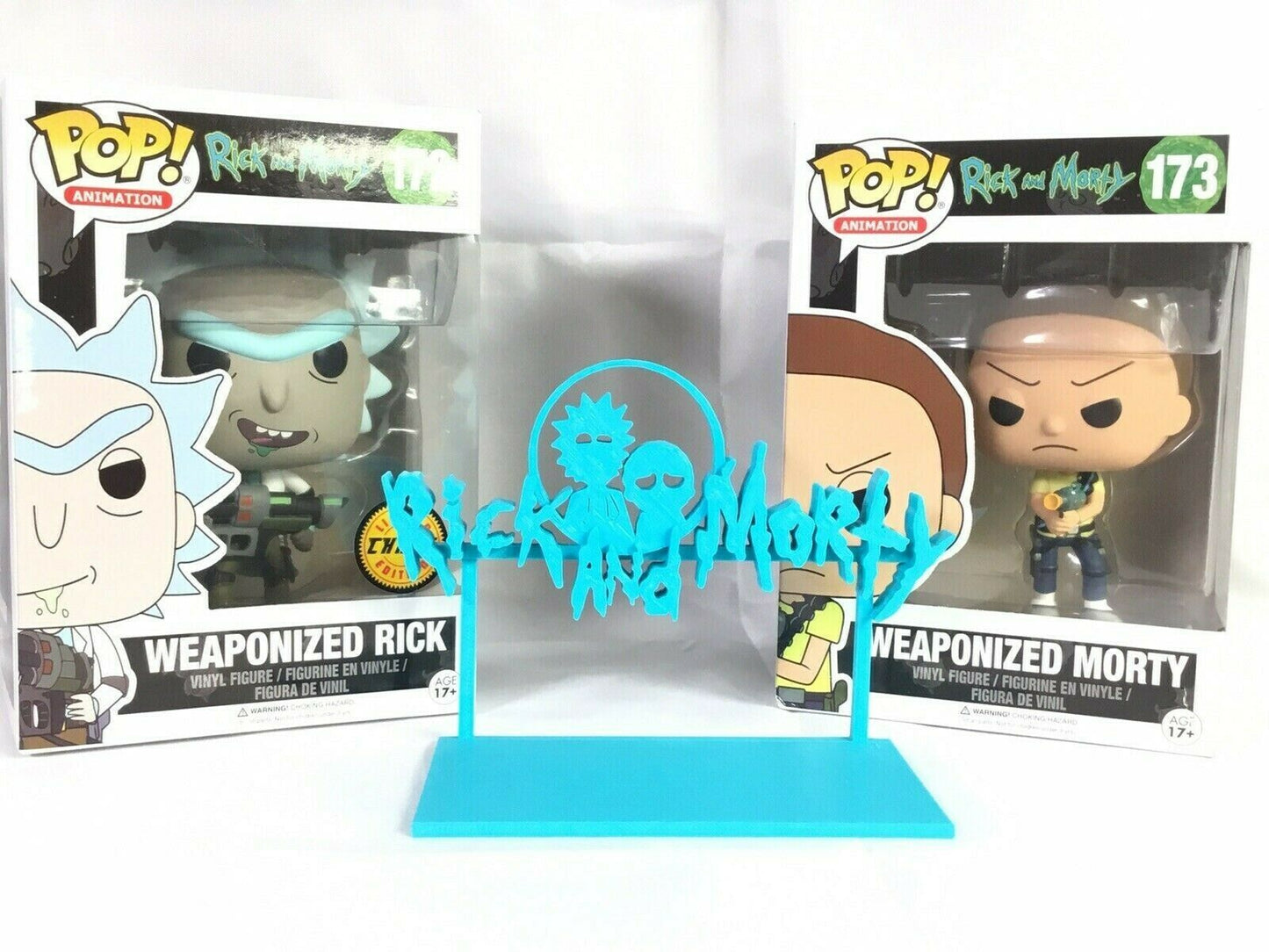 Rick and Morty (Fan Art) Display Sign POP Dorbz Wobblers Collectibles