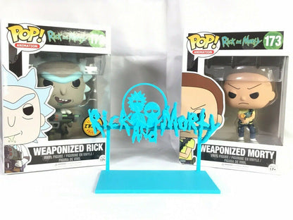 Rick and Morty (Fan Art) Display Sign POP Dorbz Wobblers Collectibles
