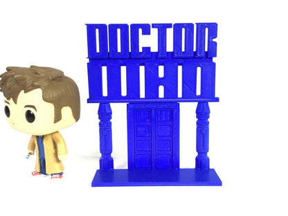 Doctor Who Tardis FAN ART Display Sign POP Dorbz Wobblers Collectibles Dr Who