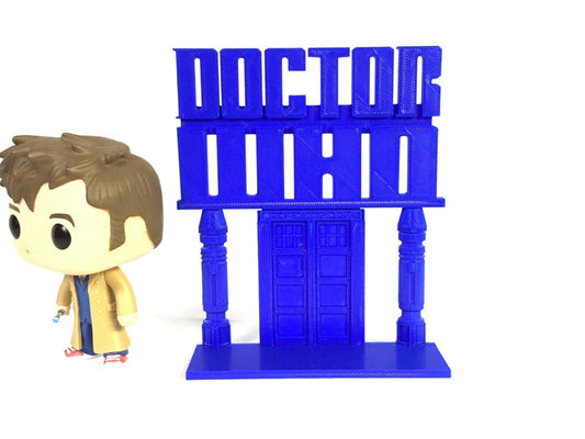 Doctor Who Tardis FAN ART Display Sign POP Dorbz Wobblers Collectibles Dr Who
