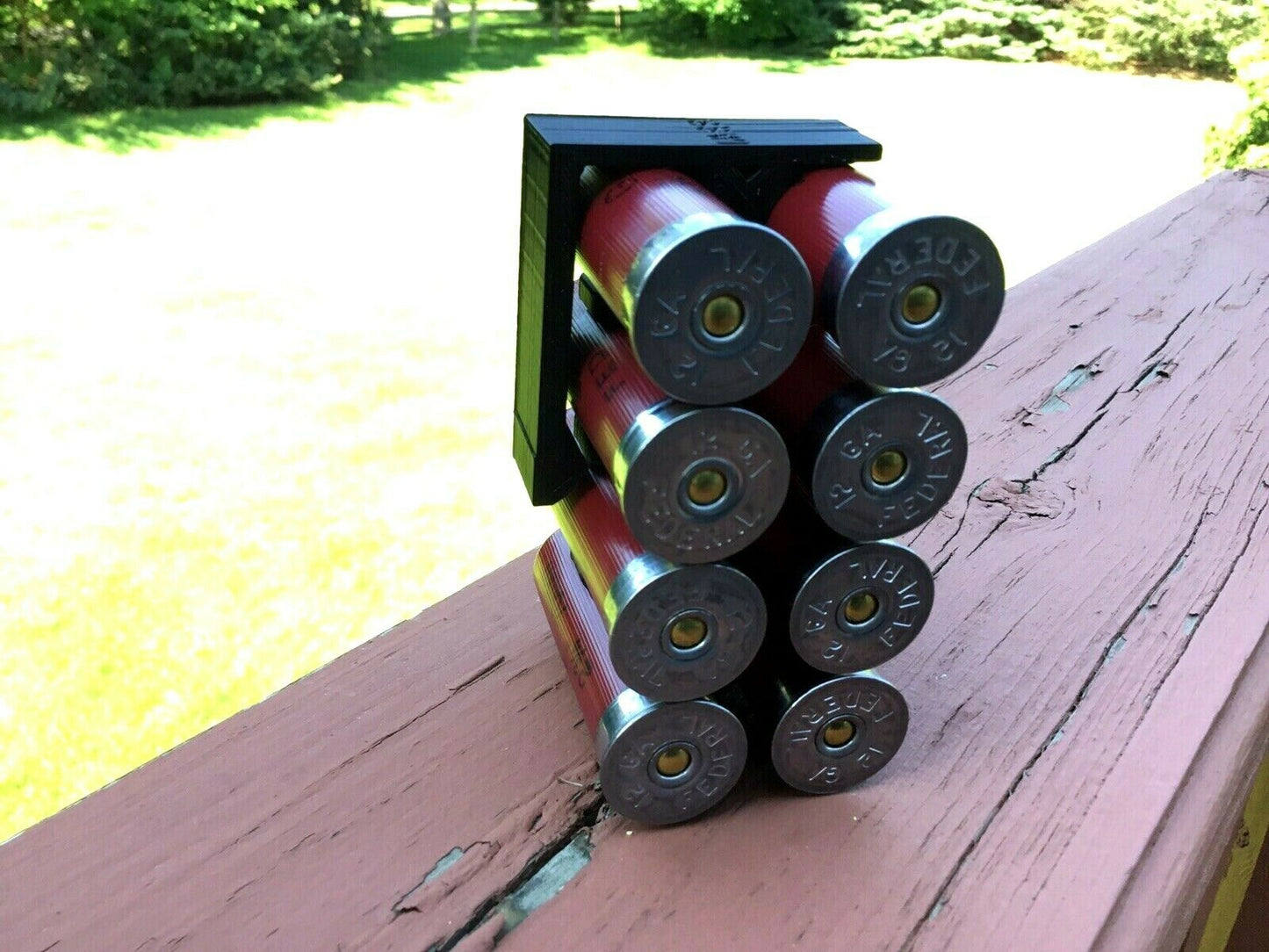 8 Shell Tactical Shotgun 12 Gauge Shell Ammo Holder with Vest / Belt Clip 12 Ga.