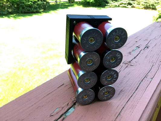 8 Shell Tactical Shotgun 12 Gauge Shell Ammo Holder with Vest / Belt Clip 12 Ga.