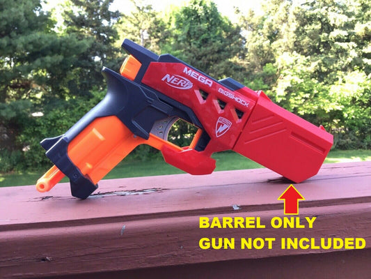 SSWI Nerf Mega Bigshock (No Regrets) Tactical Barrel - Custom Mod (Barrel Only)