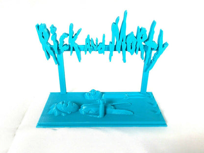 Rick and Morty Carbonite (Fan Art) Display Sign POP Dorbz Wobblers Collectibles