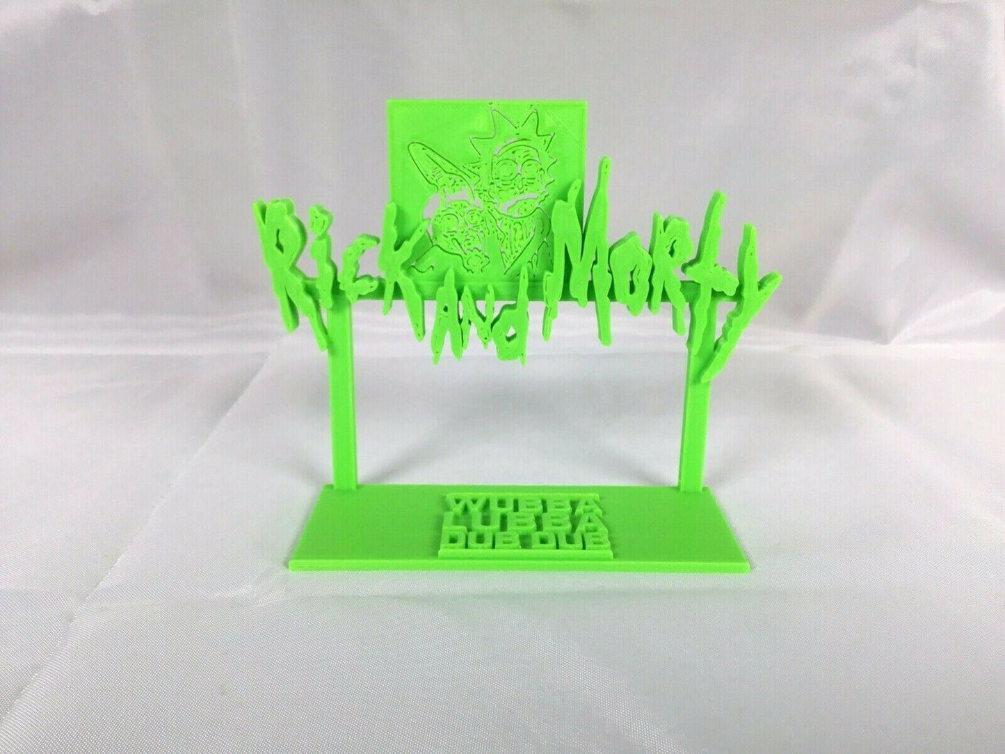 Rick and Morty Wubba Lubba Dub Dub (Fan Art) Display Sign POP Dorbz Collectibles