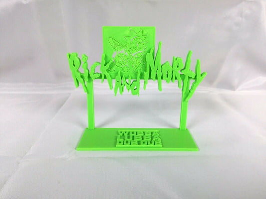 Rick and Morty Wubba Lubba Dub Dub (Fan Art) Display Sign POP Dorbz Collectibles