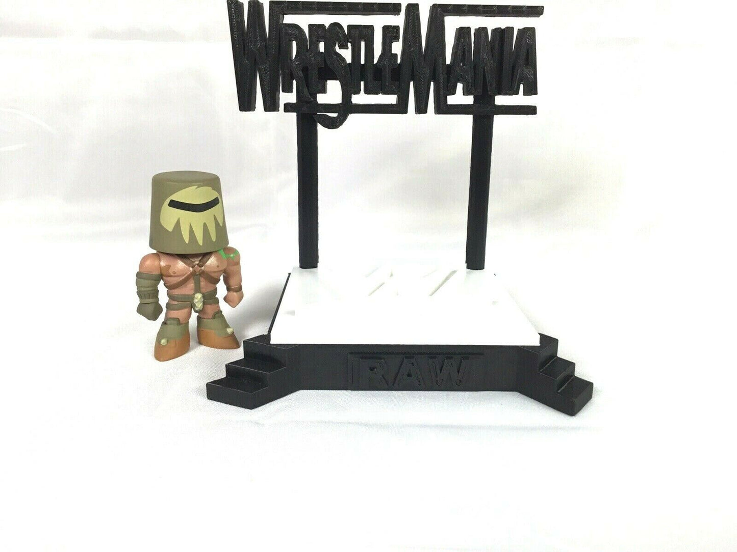 WWE Wrestle Mania Stage FAN ART Display Sign POP Dorbz Wobblers Collectibles 