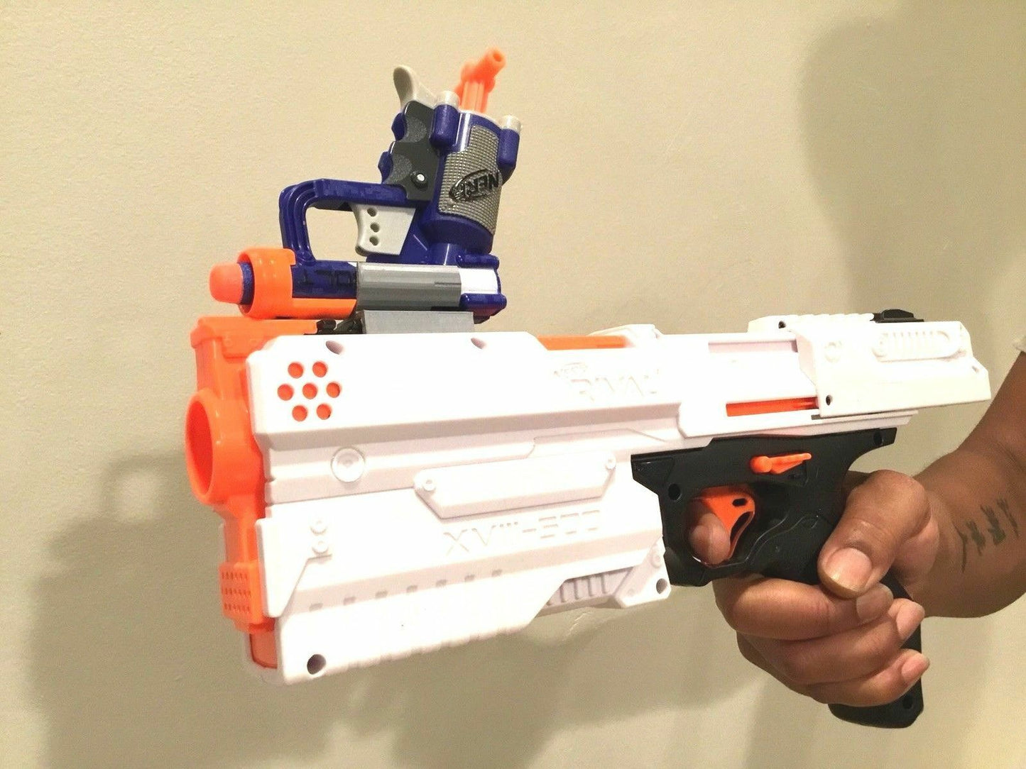 Nerf Jolt Blaster Mod Rail Connector to Tactical Rail - Attach Jolt to any Nerf