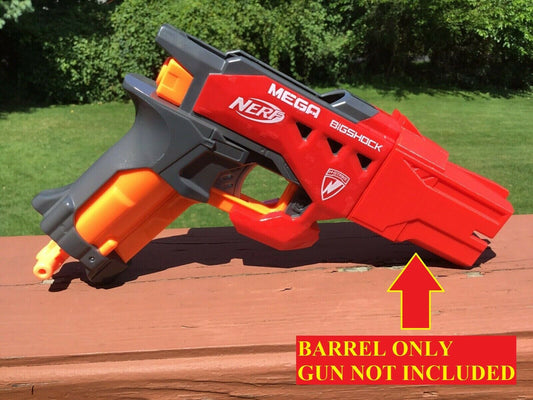 SSWI Nerf Mega Bigshock (JUDGE) Tactical Barrel - Custom Mod (Barrel Only)