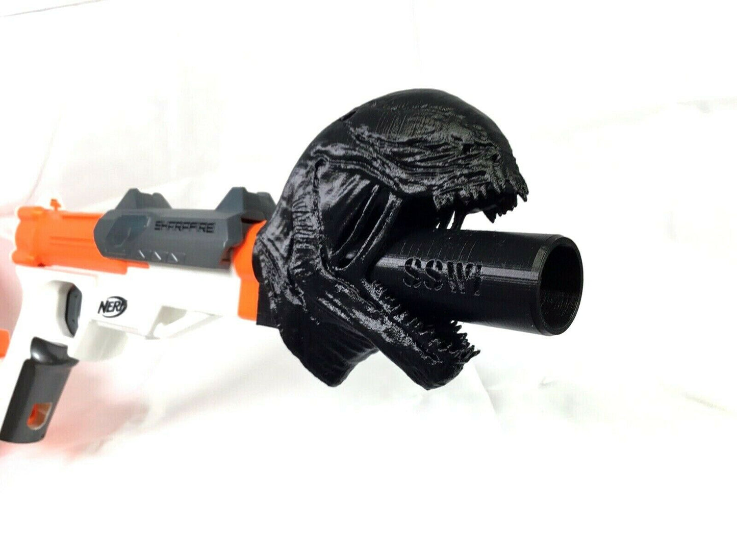Nerf SharpFire Venom Barrel Suppressor Attachment Extension Mod - Easy Slide On