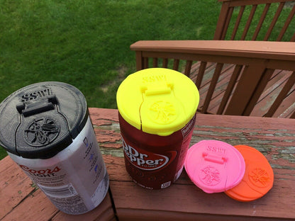 SSWI 2PK Soda Can Covers Soda Pop Tops Beer Can Lid Beverage Covers (All Colors)