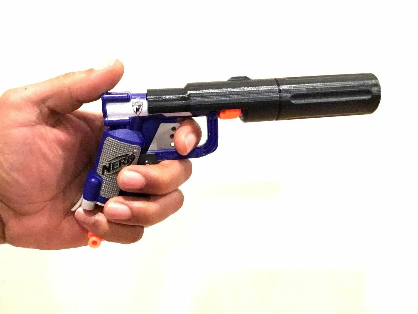 Custom Silencer Mod Kit for Nerf Jolt Modified Snap On Attachment - Modded