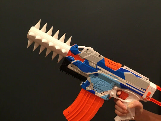 Tactical SPIKED Barrel Twist On Extension Attachment Nerf Stryfe Modulus More