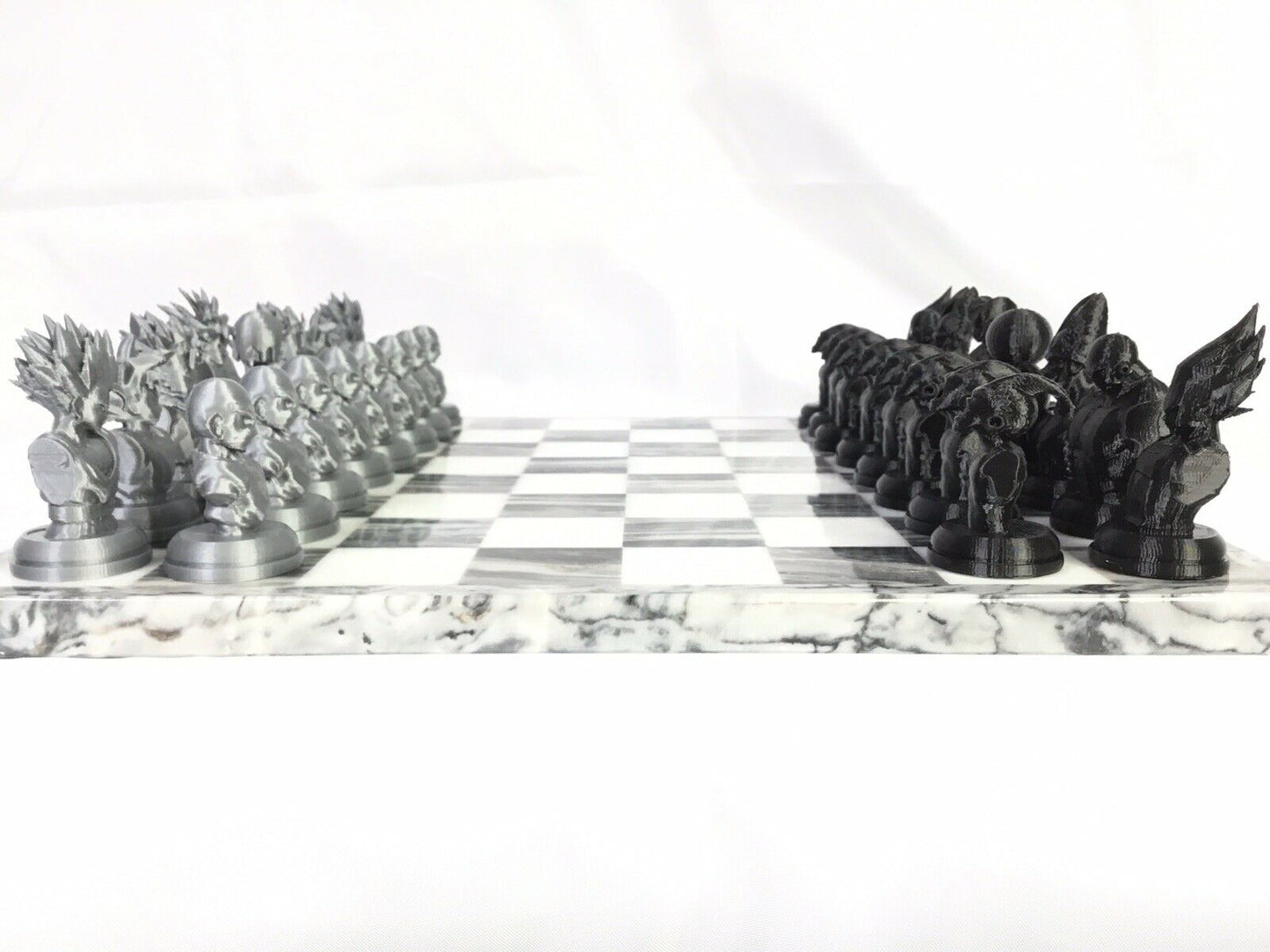 Dragon Ball Z FAN ART Chess Set Goku, Broly, Vegeta Gohan Krillin DragonBall DBZ