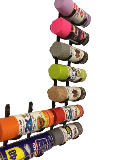 SSWI Wall Mount Spray Can Holder, Rattle Can, Compressed Air, Lubricant Sprays