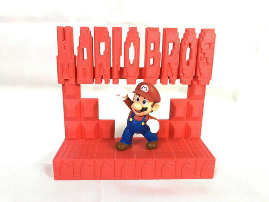 Mario Brothers Gamer Display Sign Stand POP Wobblers Collectibles Mario Bros