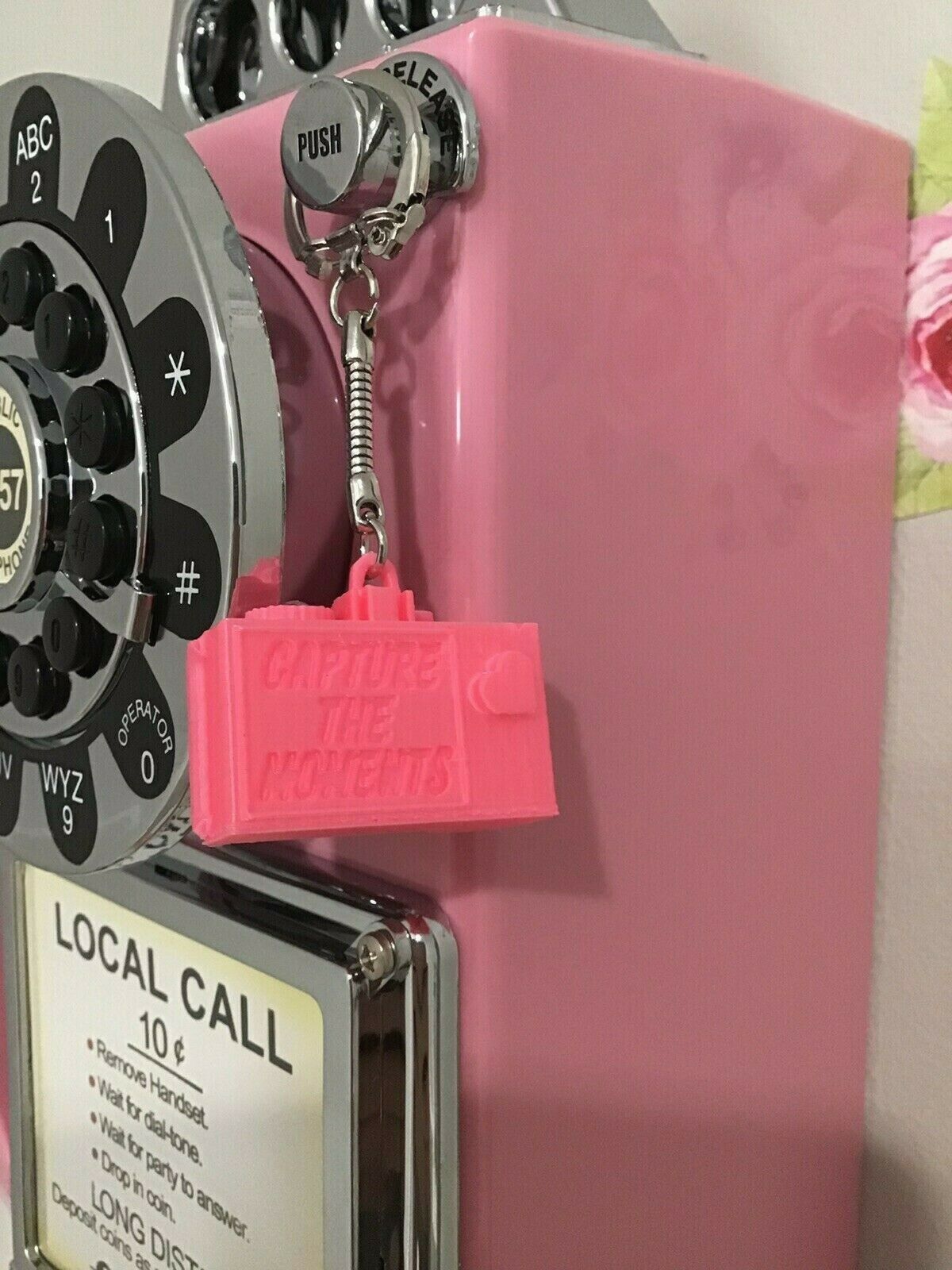 Motivational Capture The Moments Camera Key Chain Inspiration in your Hands!