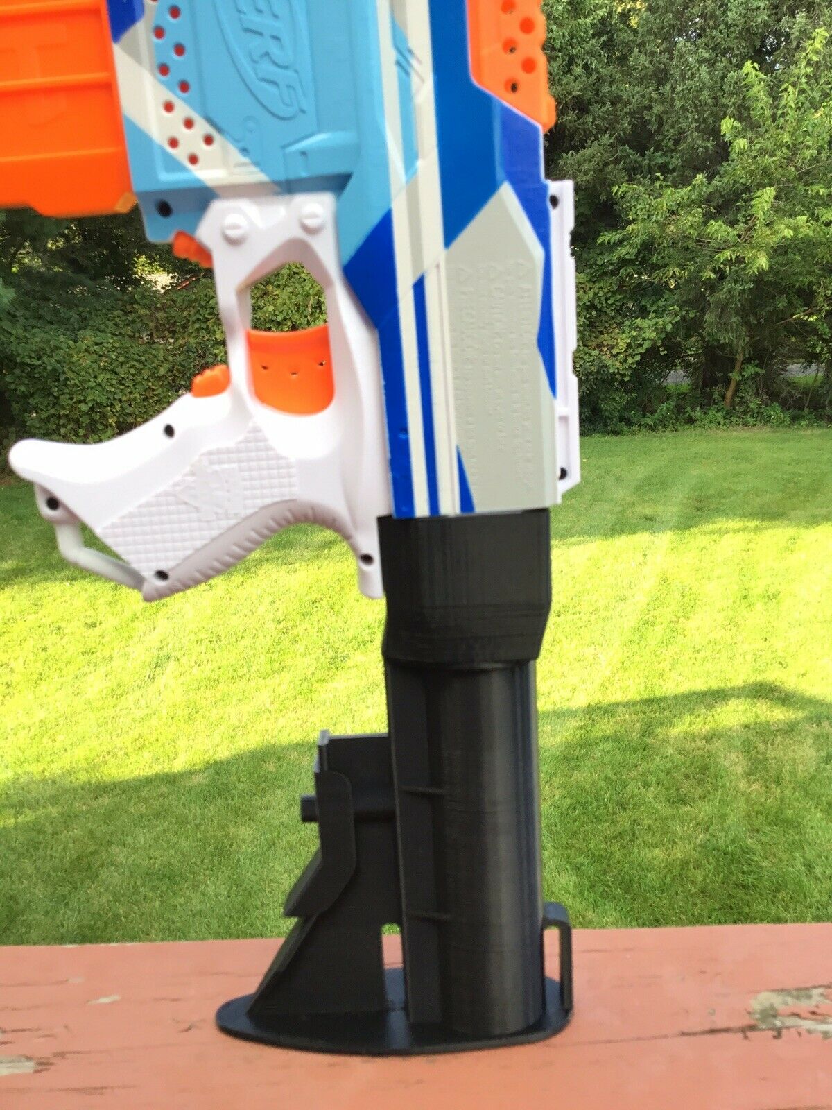 SSWI Nerf Compatible Mod Large AR Shoulder Buttstock Stock - Any Color - Snap On