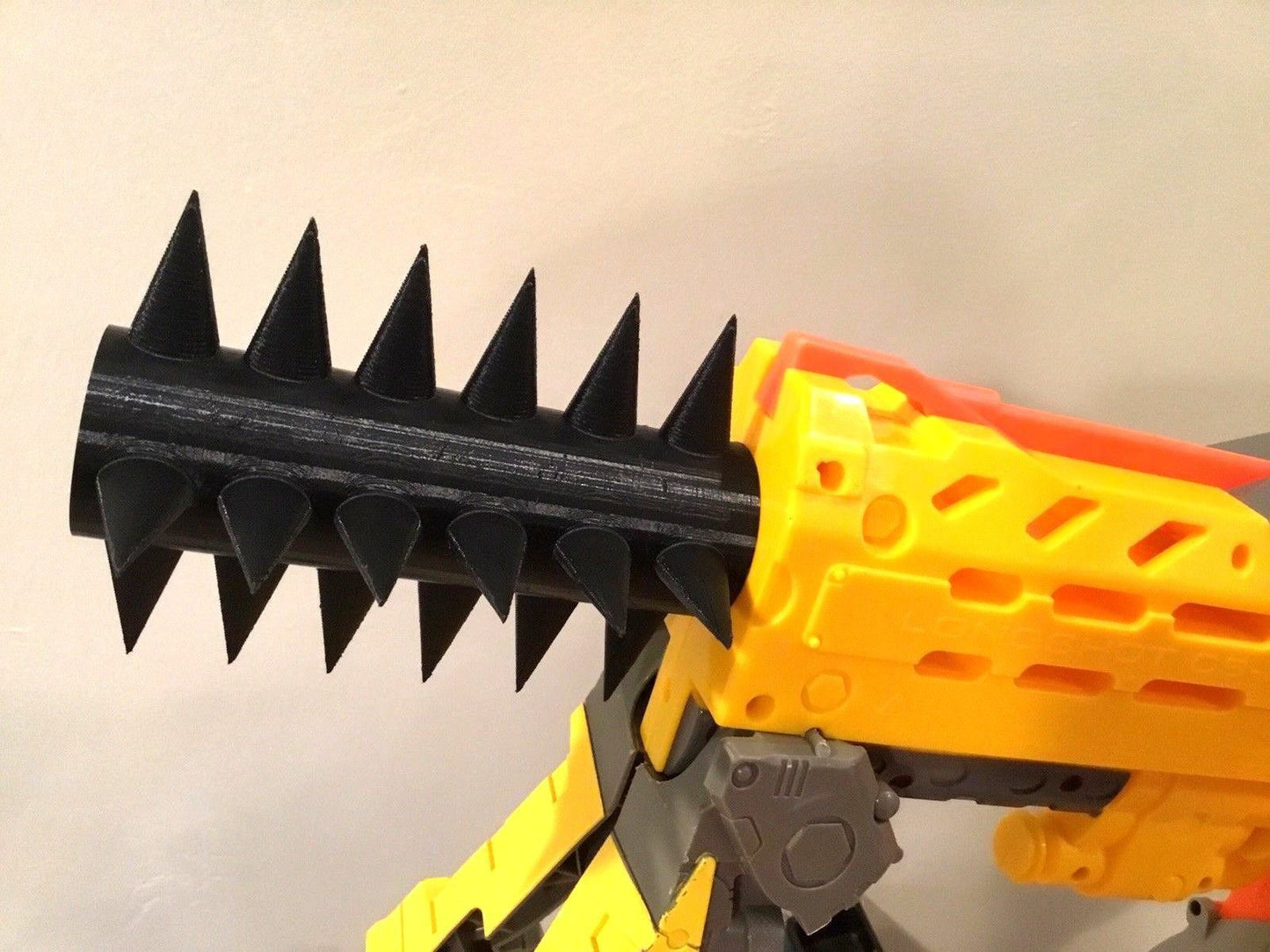 Tactical SPIKED Barrel Twist On Extension Attachment Nerf Stryfe Modulus More