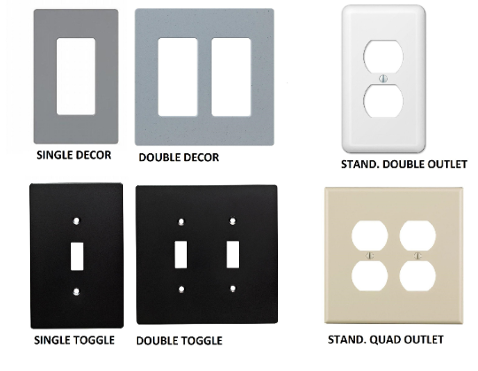 Compatible with Major Building Leading Brands Light Switch and Outlet Covers - All Styles