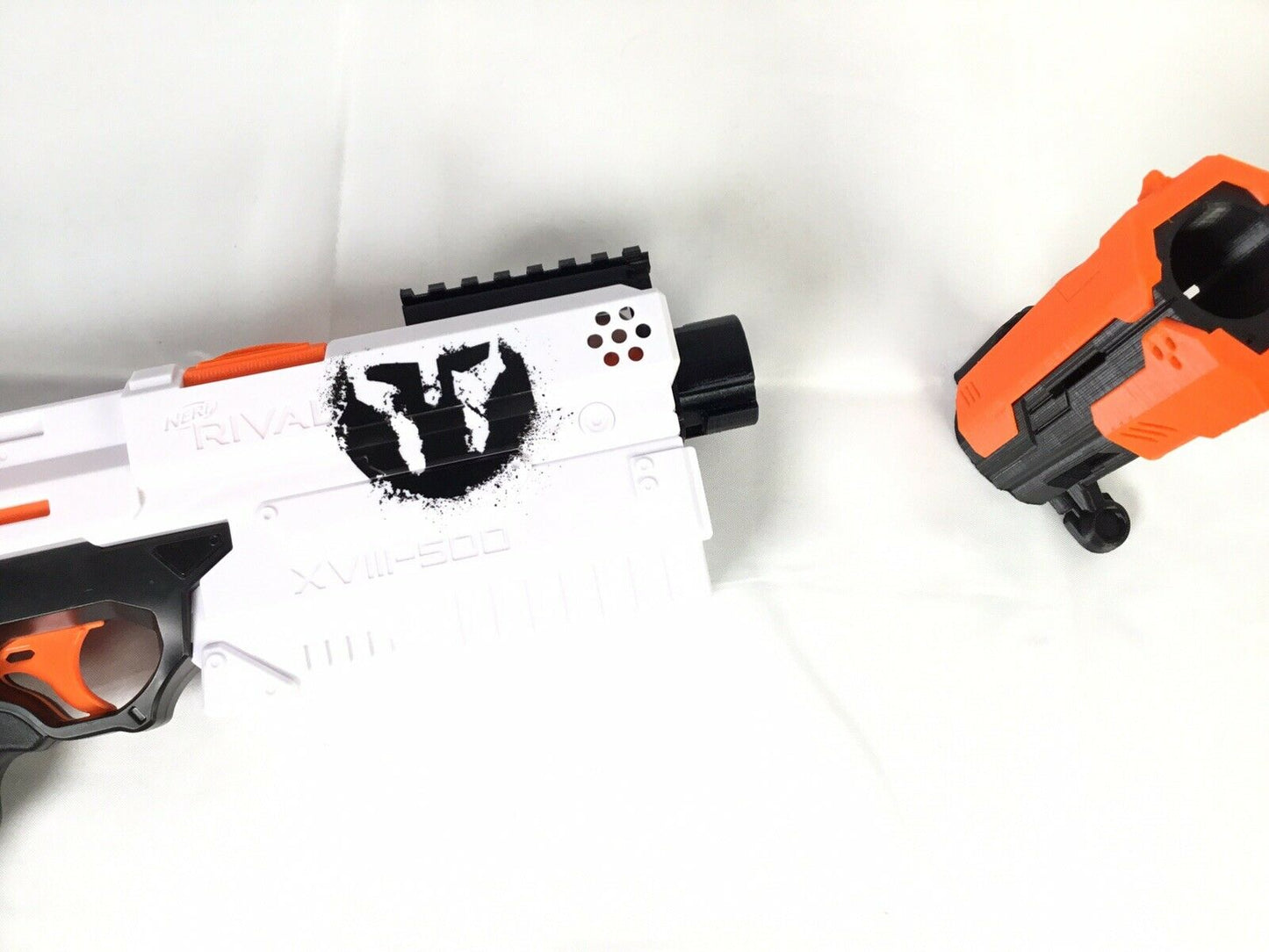 Modded Nerf KRONOS Blaster Rival - Door Del, Spring Space, Barrel, T-Pull MORE!