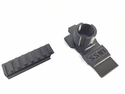 Rival Kronos Extended Muzzle Brake Plate Adapter & Picatinny Rail Nerf Upgrade