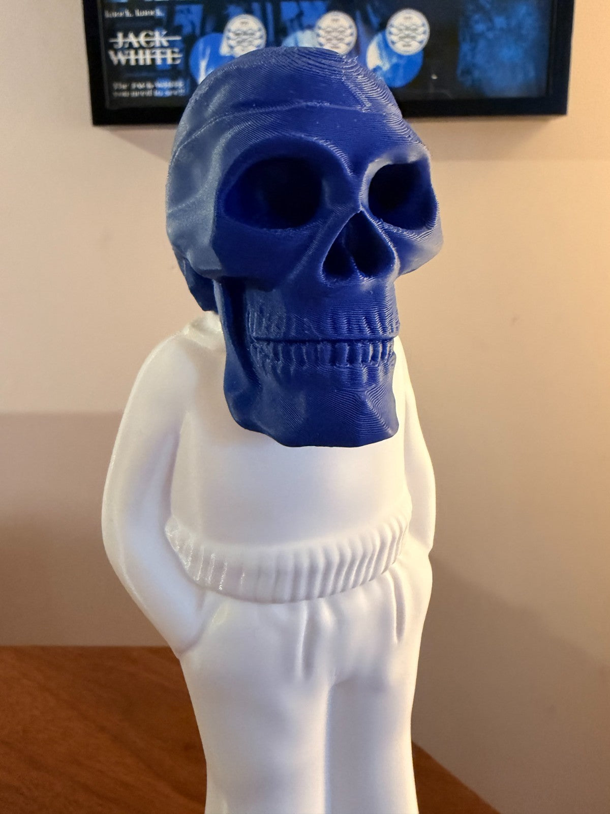 Frozen Charlotte Jack White Collectible Figurine 10" Tall, Solid