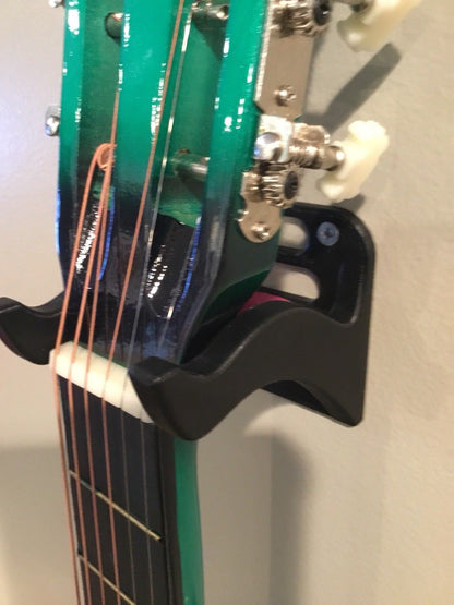 Guitar / Bass Wall Display Hanger Mount Holder Bracket & Guitar Pick Shelf