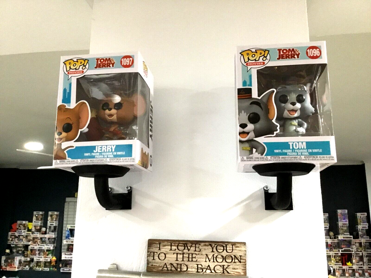 Funko Pop Wall Mount Stand, Shelf, SSWI Hang in Seconds - No Nails - Any Color