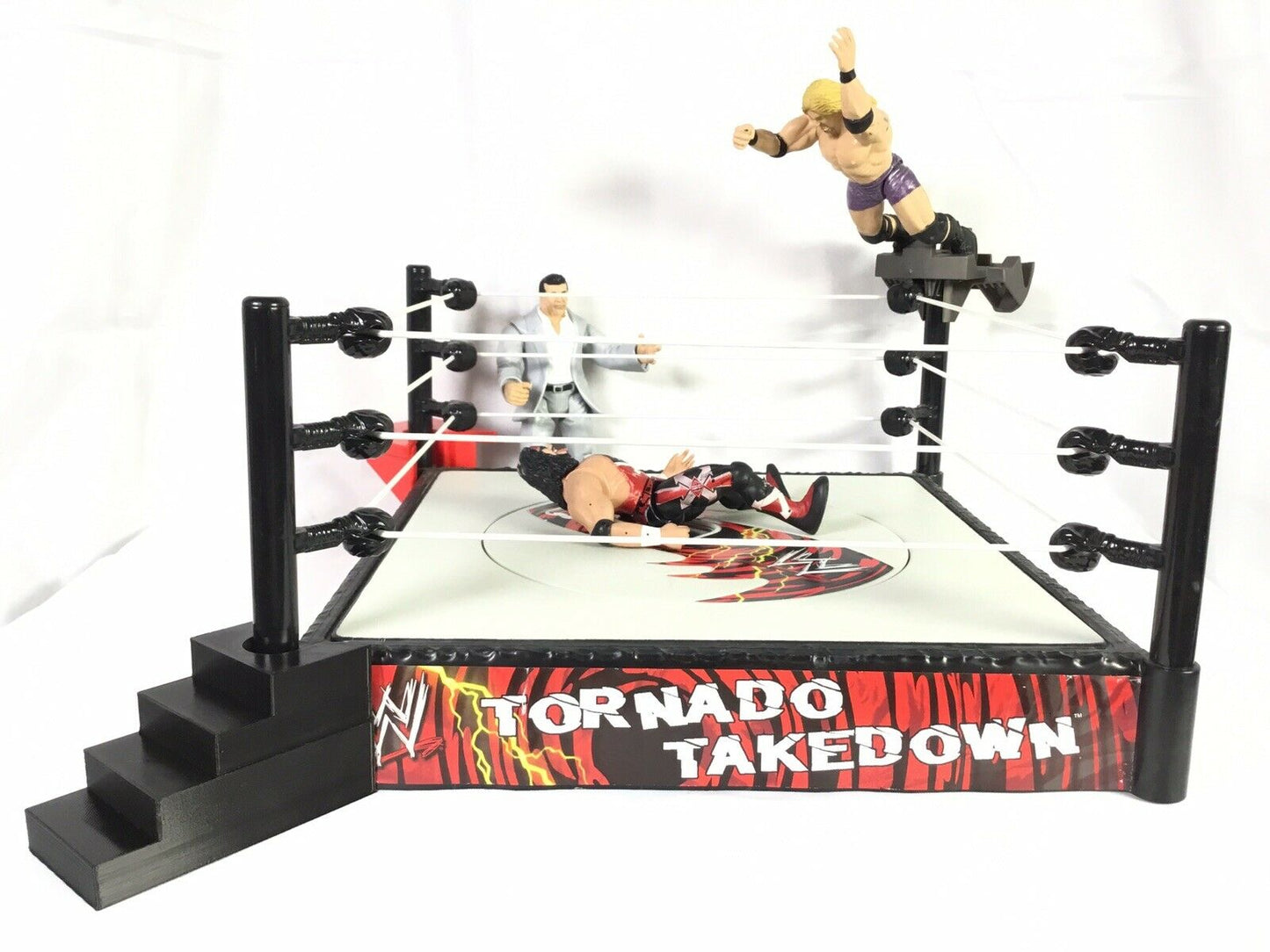 SSWI WWF WWE WCW Compatible Event Wrestling Ring Steps Add-ons for figures