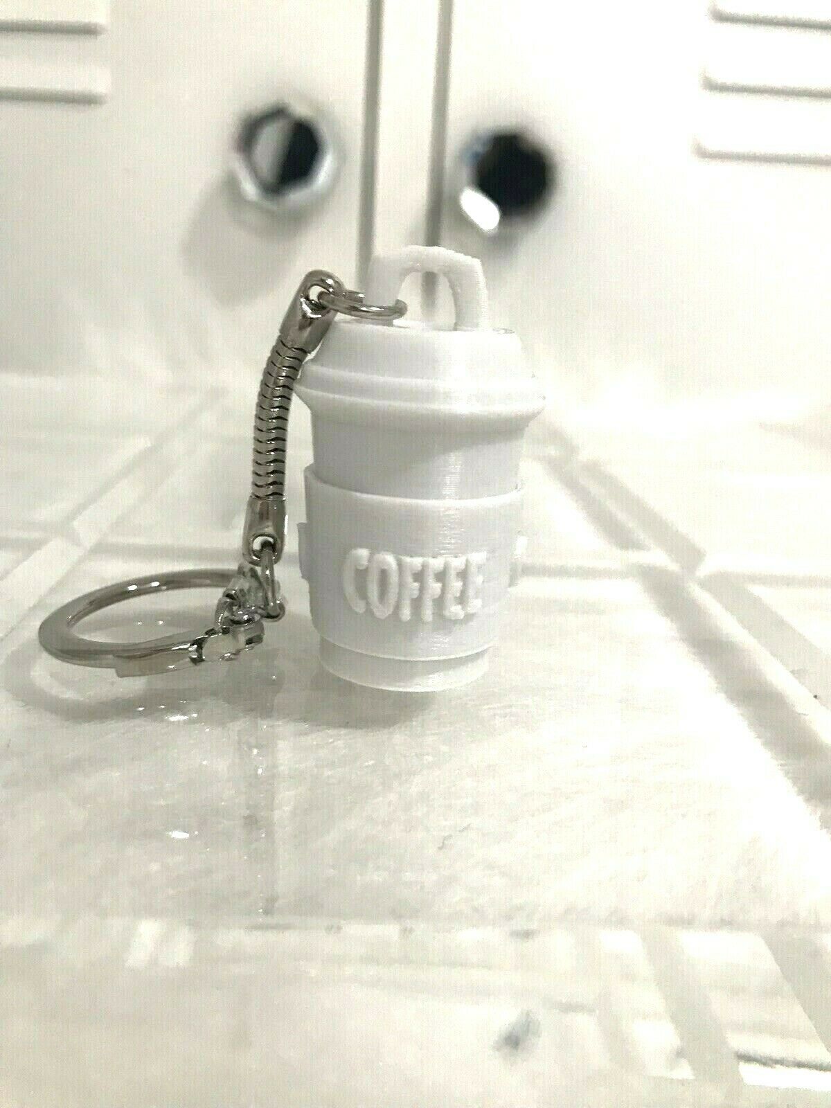 Custom Coffee Lovers Key Chain Gift, Add a Name to the Order Free! Free Shipping