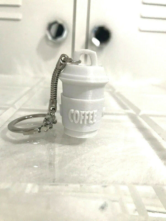 Custom Coffee Lovers Key Chain Gift, Add a Name to the Order Free! Free Shipping