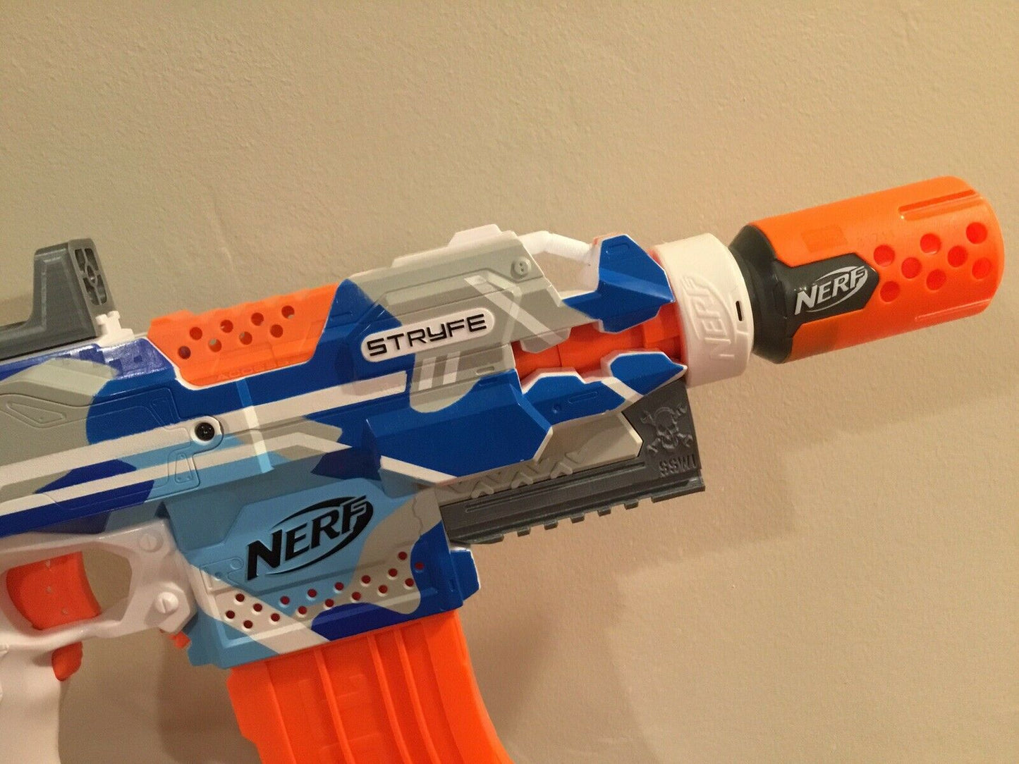 SSWI (Any Color) NERF Compatible Stryfe Lower Picatinny Rail Mod to Nerf Gun