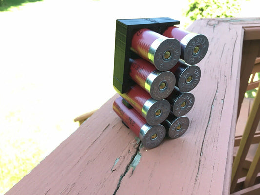 8 Shell Tactical Shotgun 12 Gauge Shell Ammo Holder with Vest / Belt Clip 12 Ga.
