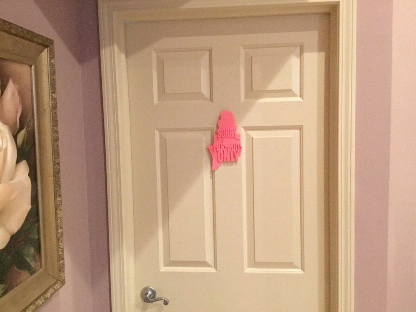 SSWI Girls Sorry Mermaids Only Door / Wall Sign Display - Mermaid Decoration