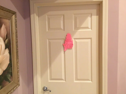 SSWI Girls Sorry Mermaids Only Door / Wall Sign Display - Mermaid Decoration